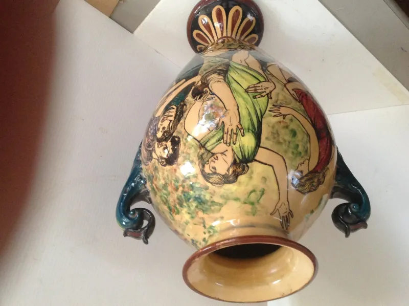 Pamono Vintage Ceramic Vase, 1940s> Vases