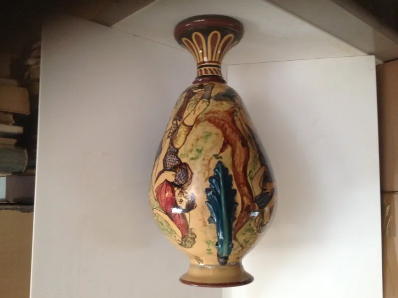 Pamono Vintage Ceramic Vase, 1940s> Vases