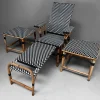 Pamono Vintage Chaise Longue Set from Maison Louis Drucker, 1970s, Set of 3> Garden Seating