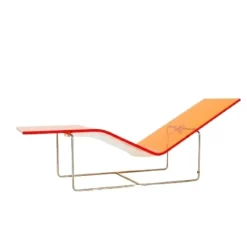 Pamono Vintage Chaise Lounge in Orange by Jean-Marie Massaud, 1990s> Daybeds & Chaises Lounges