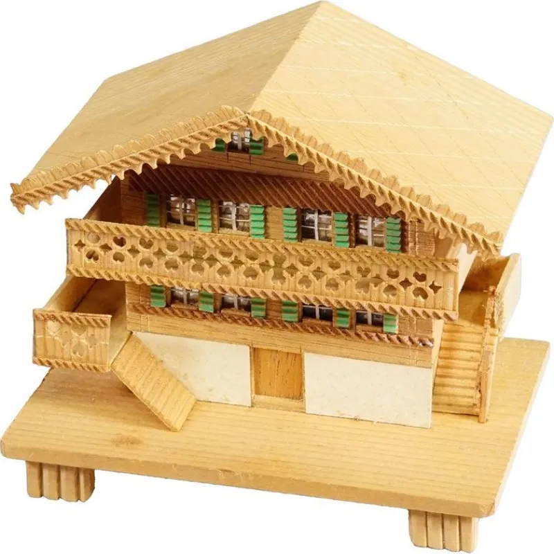 Pamono Vintage Chalet Deluxe Sewing Keepsake Box, 1950s> Trunks Crates & Baskets