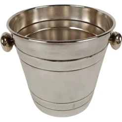Discount Pamono Vintage Champagne Bucket with Knobs in Stainless Steel attributed to Broggi, Italy, 1970s