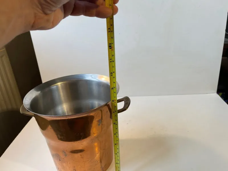 Pamono Vintage Champagne Cooler in Copper & Brass from Spring Culinox, Switzerland, 1970s> Ice Buckets & Wine Coolers