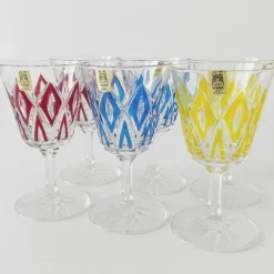 Discount Pamono Vintage Champagne Glasses Harlequin from VMC France, Reims, 1960s New, Set of 6
