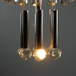Pamono Vintage Chandelier in Glass, 1960s><noscript><img width=