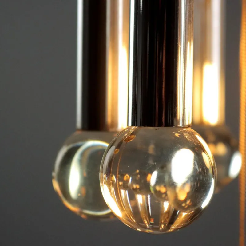 Pamono Vintage Chandelier in Glass, 1960s> Ceiling Lights
