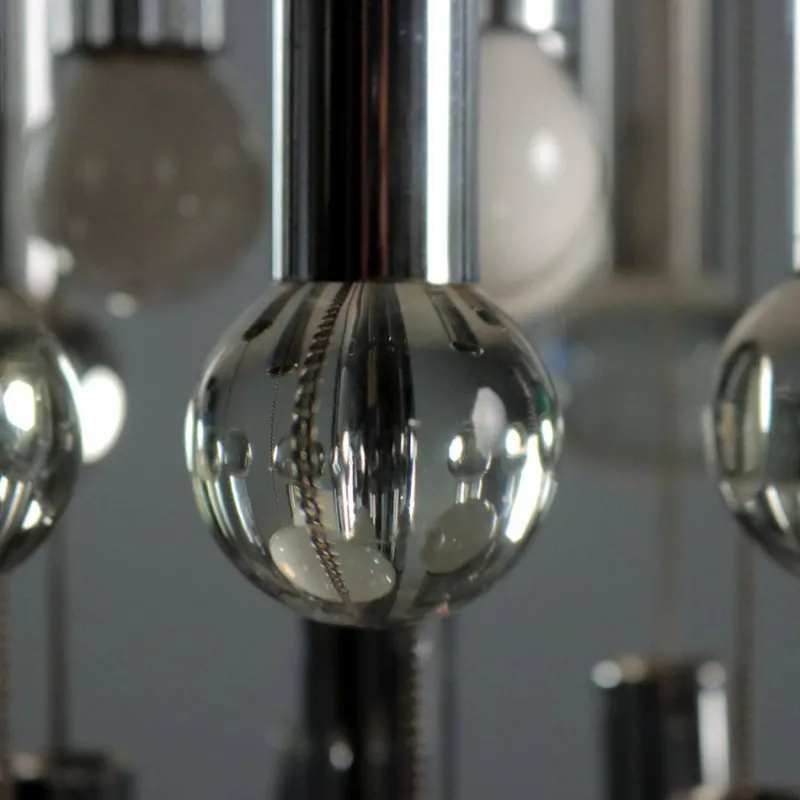 Pamono Vintage Chandelier in Glass, 1960s> Ceiling Lights