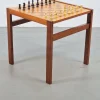 Pamono Vintage Chessboard Side Table and Chess Pieces, 1970s> Game Tables