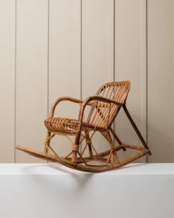 Best Pamono Vintage Children's Rocking Chair in Bamboo, 1970s