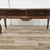 Pamono Vintage Chippendale Style Dressing Table in Walnut with Brass Handles, 1930s> Dressing Tables