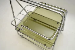 Sale Pamono Vintage Chrome and Glass Drinks Trolley, 1970s