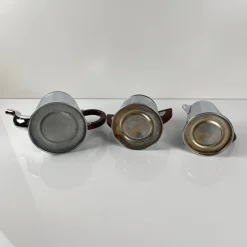 Pamono Vintage Chrome-Plated Metal and Bakelite Coffee Set, 1930s, Set of 3