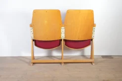 Pamono Vintage Cinema Bench from Ton, 1960s><noscript><img width=