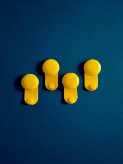 Pamono Vintage Coat Hooks by Carlo Bartoli for Con&Con, 1970s, Set of 4><noscript><img width=
