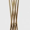 Pamono Vintage Coat Rack in Gold-Plated Metal and Travertine Marble, 1970s> Racks, Hooks & Valets