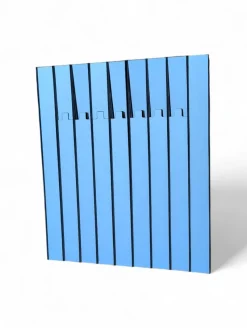 Pamono Vintage Coat Rack Mirrors, 1970s, Set of 9><noscript><img width=