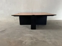 Pamono Vintage Coffee Table in Burl Wood, 1980s><noscript><img width=