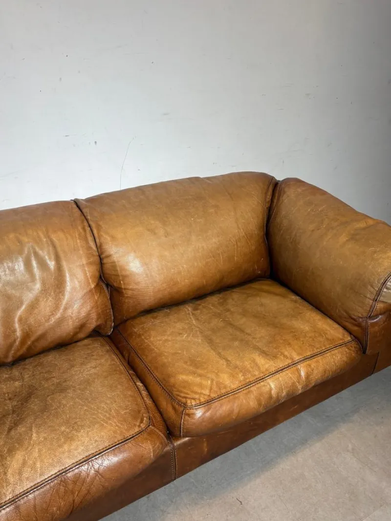 Pamono Vintage Cognac Leather Sofa> Couches & Sofas