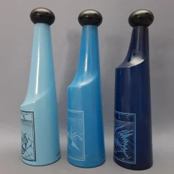 Pamono Vintage Collectible Glass Bottles by Salvador Dali, 1970s, Set of 3><noscript><img width=