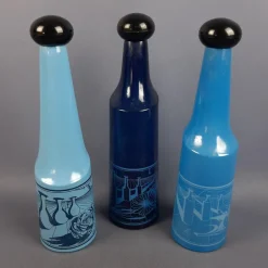 Pamono Vintage Collectible Glass Bottles by Salvador Dali, 1970s, Set of 3><noscript><img width=