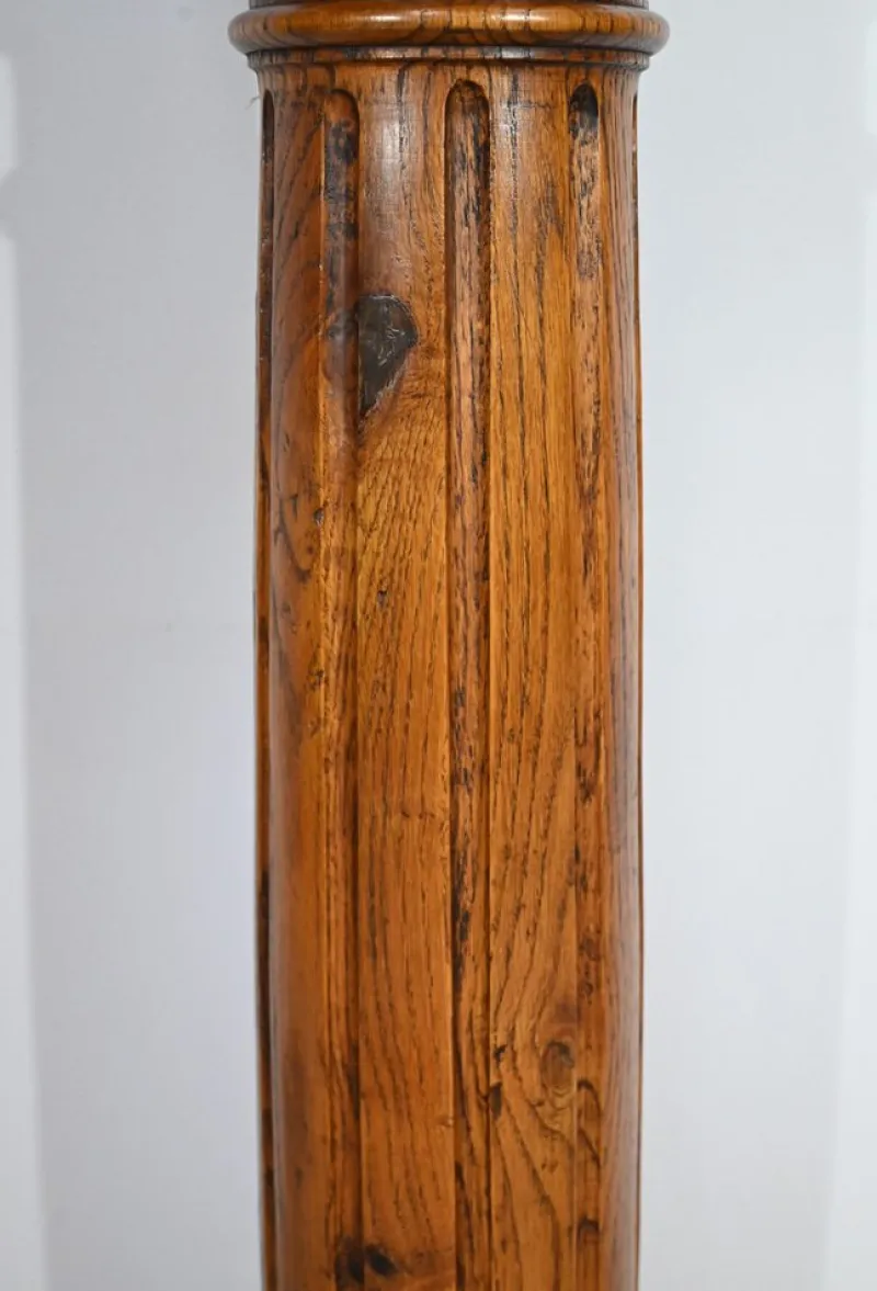 Pamono Vintage Column in Oak, 1900> Pedestals And Columns