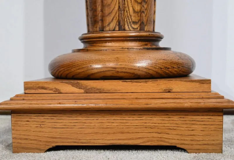 Pamono Vintage Column in Oak, 1900> Pedestals And Columns