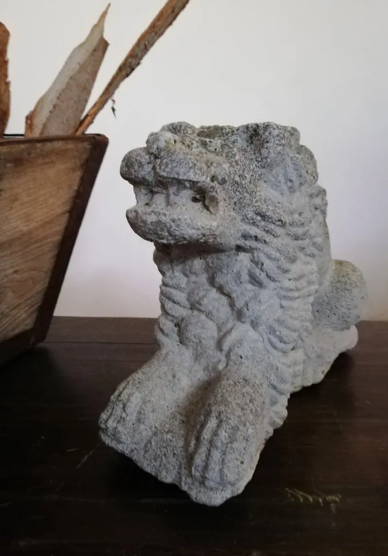 Pamono Vintage Concrete Lion Garden Statue> Garden Accessories