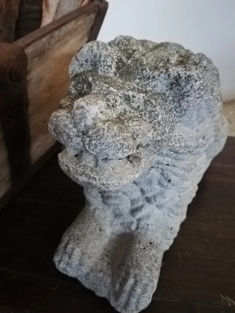 Pamono Vintage Concrete Lion Garden Statue> Garden Accessories