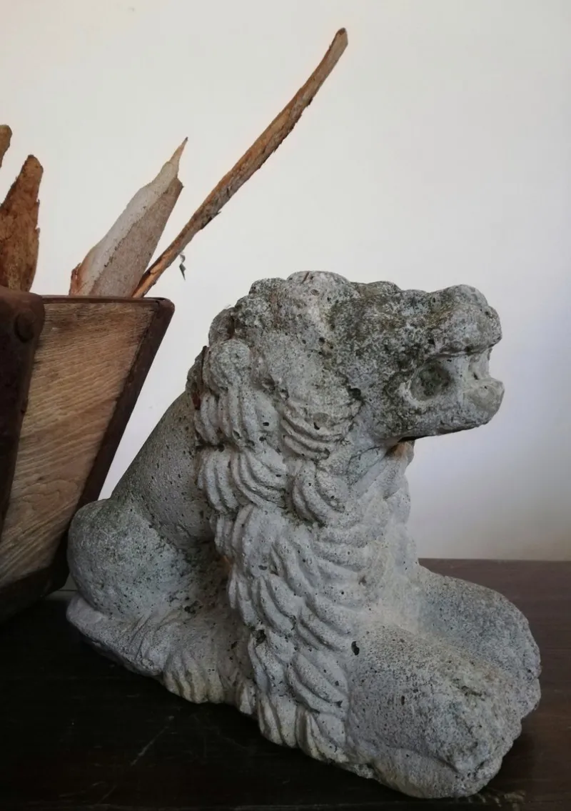 Pamono Vintage Concrete Lion Garden Statue> Garden Accessories