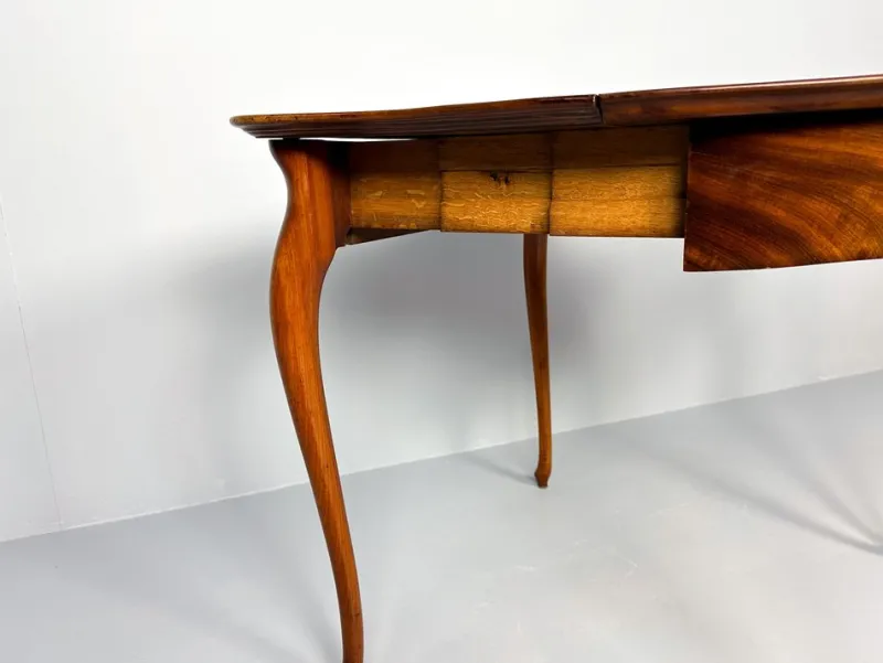 Discount Pamono Vintage Console or Game Table in Mahogany Veneer and Green Felt, 1920s