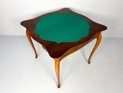 Discount Pamono Vintage Console or Game Table in Mahogany Veneer and Green Felt, 1920s