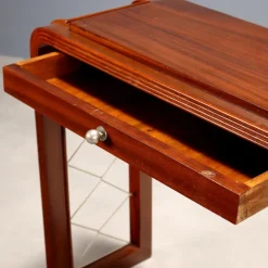 Pamono Vintage Console Table in Mahogany Veneer, Italy, 1940s><noscript><img width=