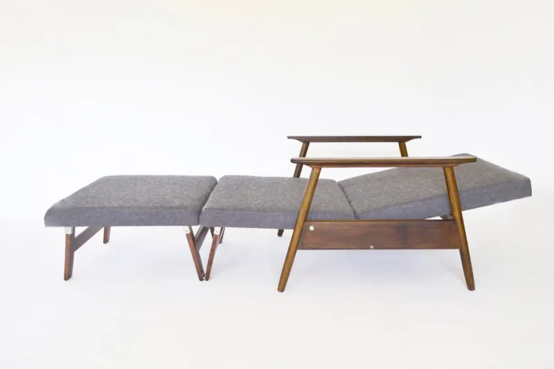 Outlet Pamono Vintage Convertible Sleeping Armchair by Valerija Ema Cukermanienė for Vilniaus Baldų Kombinatas, 1960s