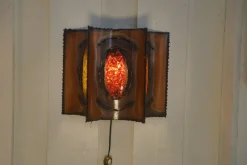 Pamono Vintage Copper and Resin Wall Light from Accolay, 1950s> Wall Lights & Sconces