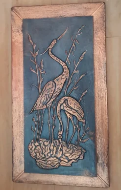 Online Pamono Vintage Copper Decorative Wall Panel, 1960s