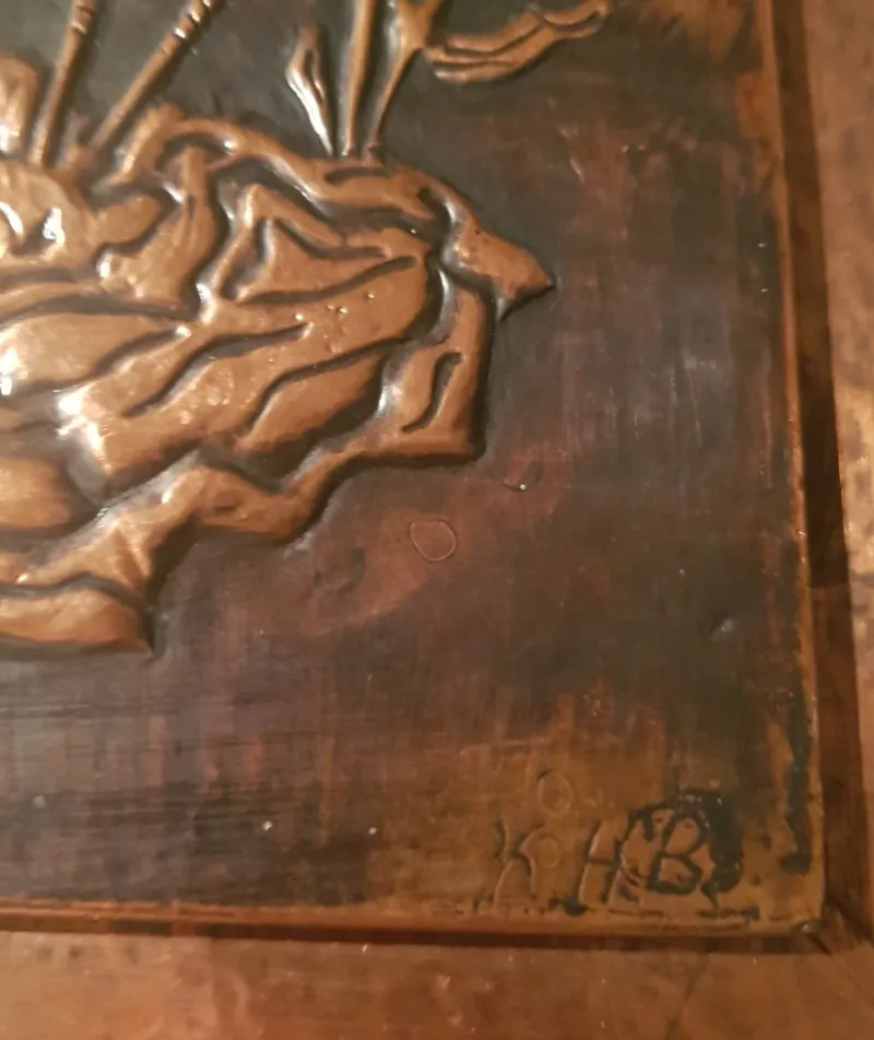 Online Pamono Vintage Copper Decorative Wall Panel, 1960s