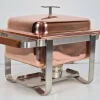 Pamono Vintage Copper-plated Stainless Steel Spring Chafing Dish, Switzerland, 1980s> Dinnerware Accessories