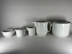 Pamono Vintage Coquet Porcelain, 1970s, Set of 5> Dinnerware Accessories