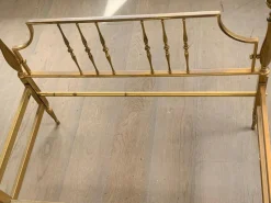 New Pamono Vintage Crafted Brass Bed Frame, 1950
