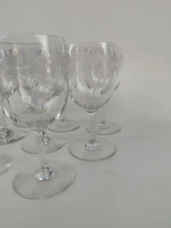 Outlet Pamono Vintage Crystal Glasses from Baccarat, 1920, Set of 8