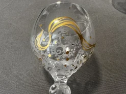 Pamono Vintage Crystal Glasses Magic Flute Model by Bjørn Wiinblad for Rosenthal, 1960s, Set of 5><noscript><img width=