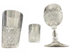 Clearance Pamono Vintage Crystal Glasses, Set of 24