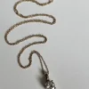 Outlet Pamono Vintage 9ct Gold Cubic Zirconia Pendant Necklace