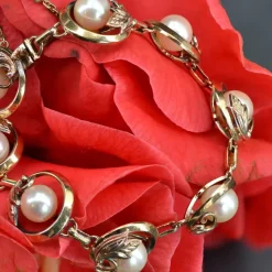 Outlet Pamono Vintage Cultured Pearls Vermeil Bracelet, 1950s