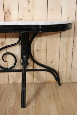 Clearance Pamono Vintage Curved Wooden Console Table, 1960