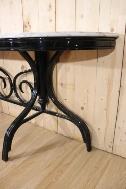 Clearance Pamono Vintage Curved Wooden Console Table, 1960