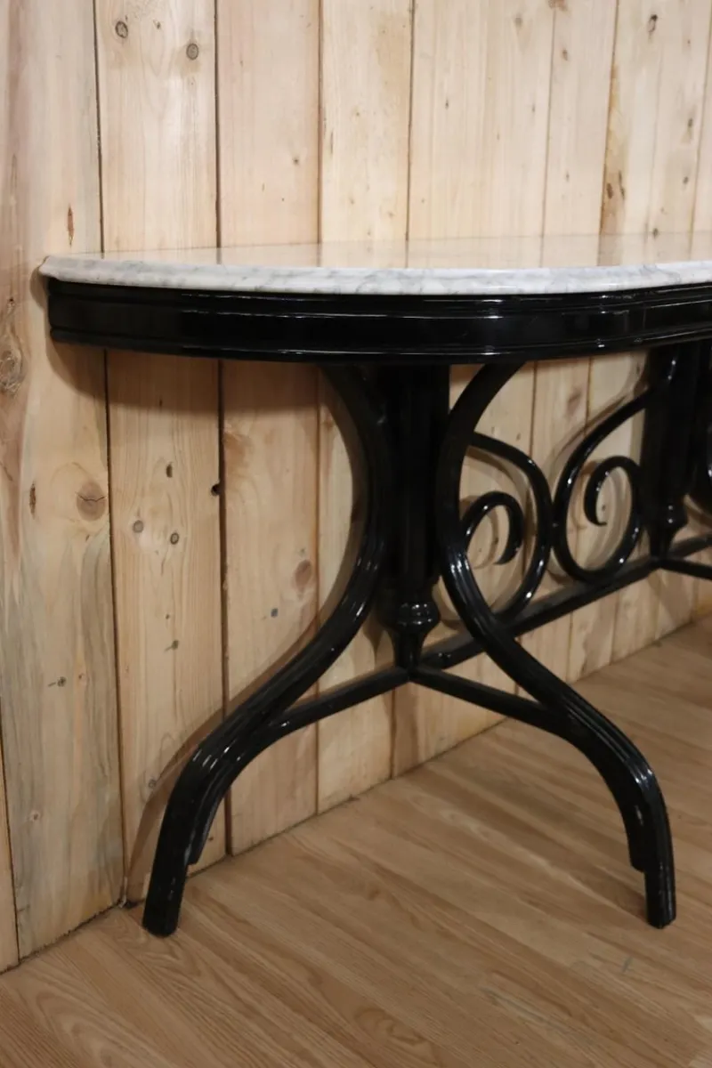 Clearance Pamono Vintage Curved Wooden Console Table, 1960