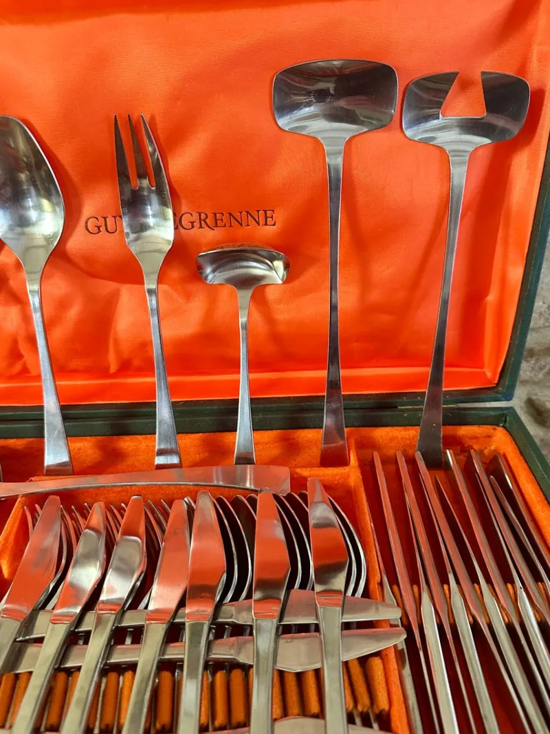 New Pamono Vintage Cutlery Set by Guy Degrenne, 1970s