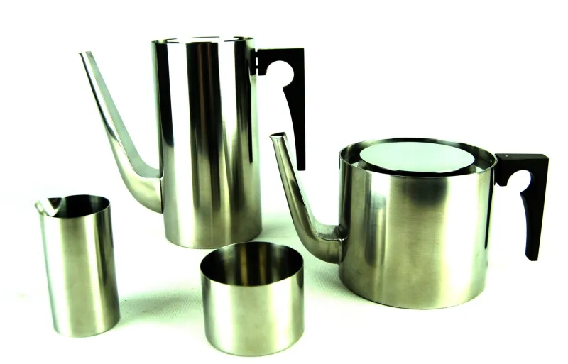 Sale Pamono Vintage Cylinda-Line Coffee and Tea Set by Arne Jacobsen for Stelton, Set of 4