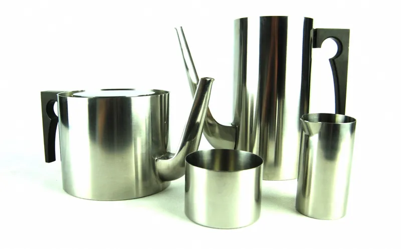 Sale Pamono Vintage Cylinda-Line Coffee and Tea Set by Arne Jacobsen for Stelton, Set of 4